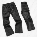 JEANS FLARE ECOCUERO