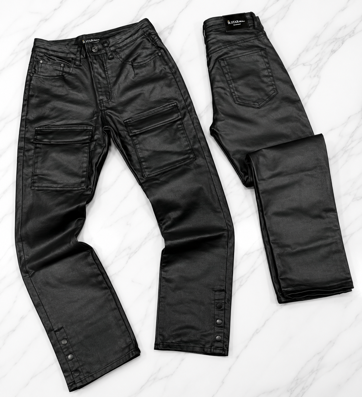 JEANS ECOCUERO PURPLE