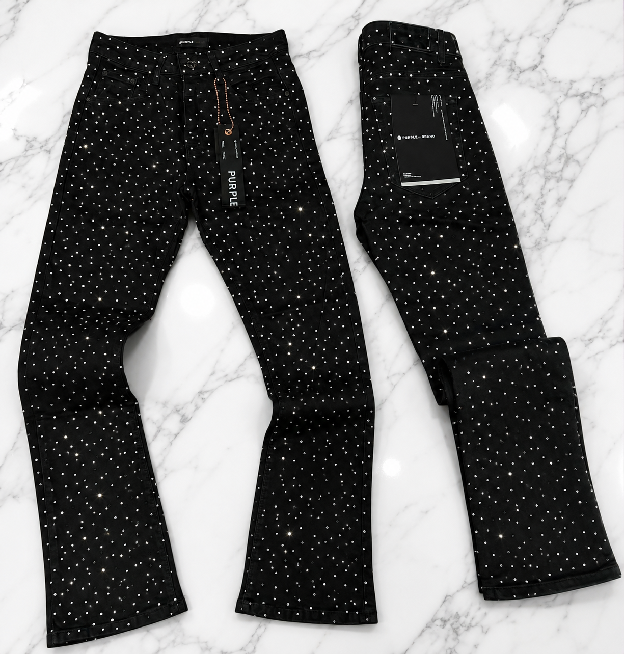 JEANS PURPLE BRILLO