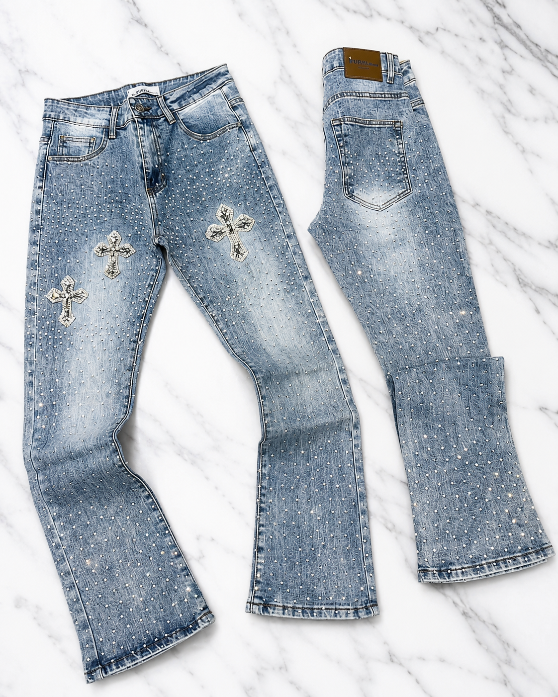 Jeans Flare Brillos
