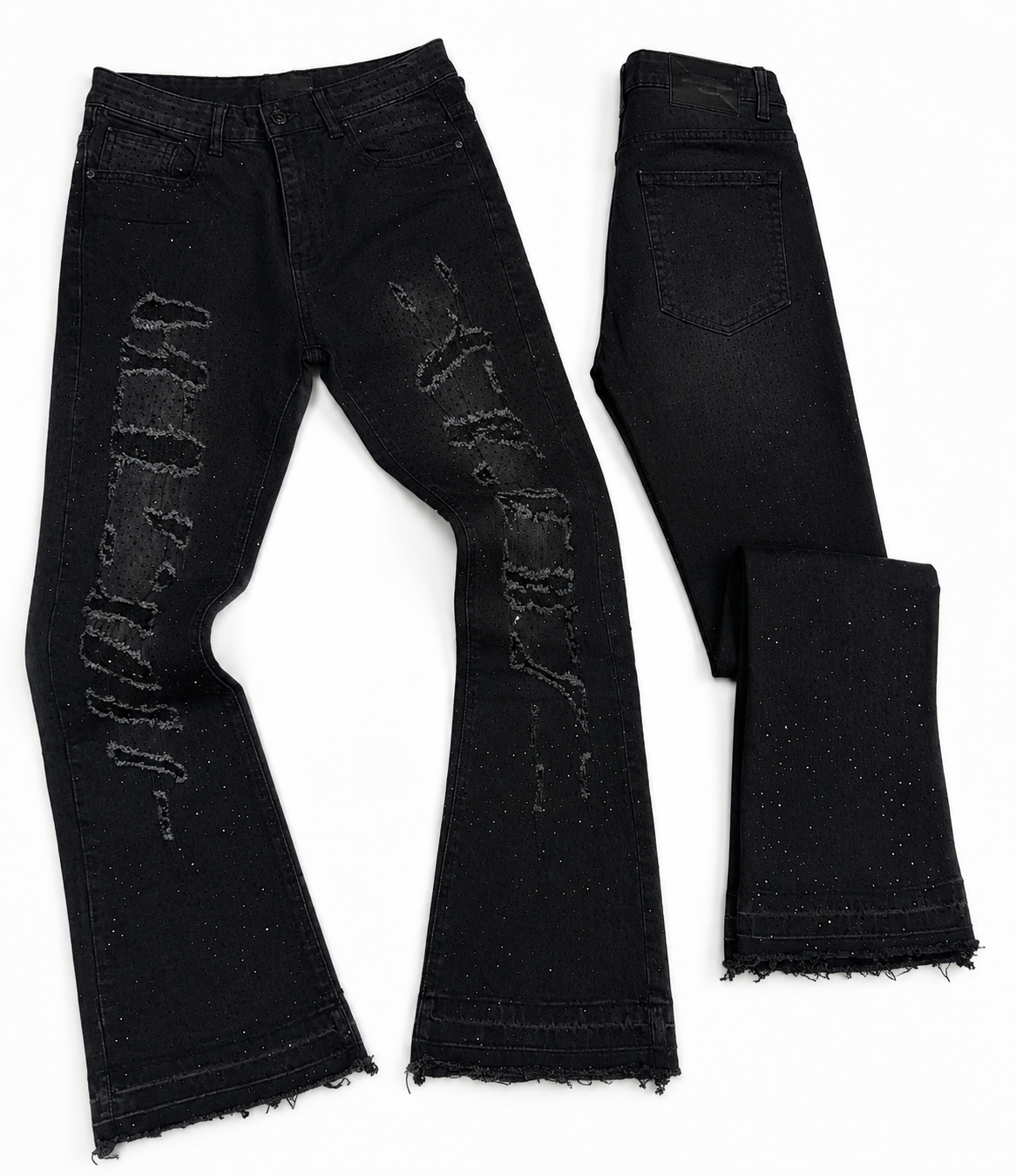 JEANS FLARE NEGRO