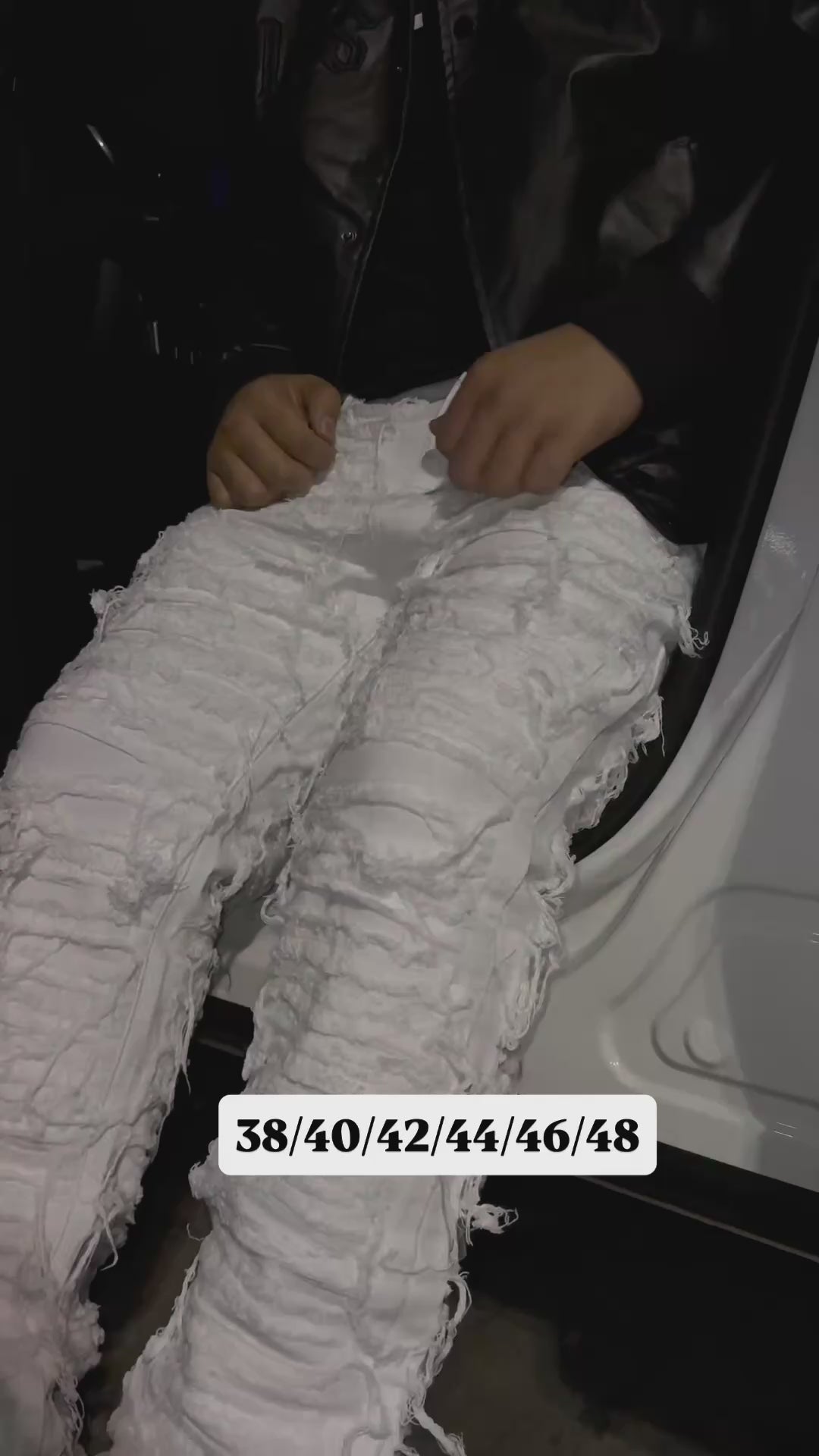 JEANS FLARE BLANCO